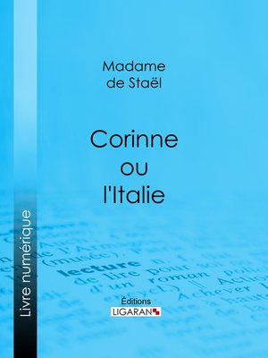 cover image of Corinne ou l'Italie